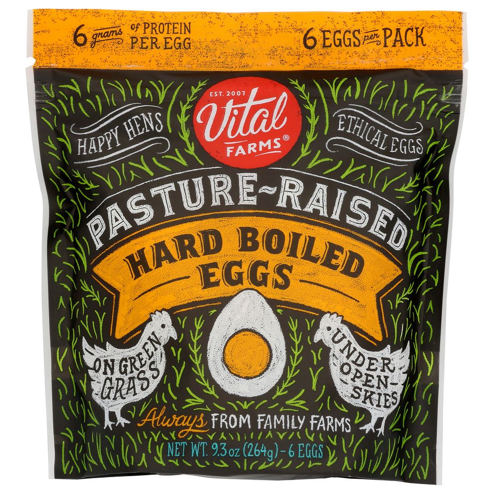 VITAL FARMS: Egg Pasture Rsd Hard Boil, 6 pc