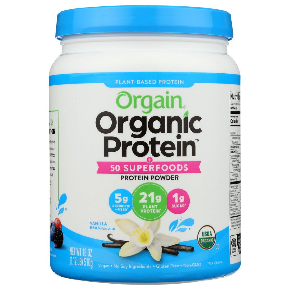 ORGAIN: Powder Sprfd Plnt Van Bn, 1.12 lb