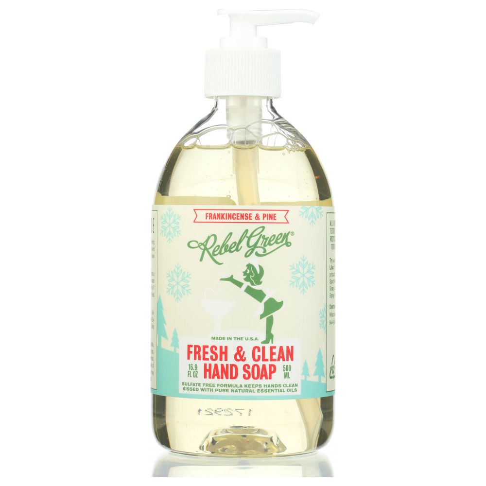 REBEL GREEN: Soap Hand Frnkncns N Pine, 16.9 oz