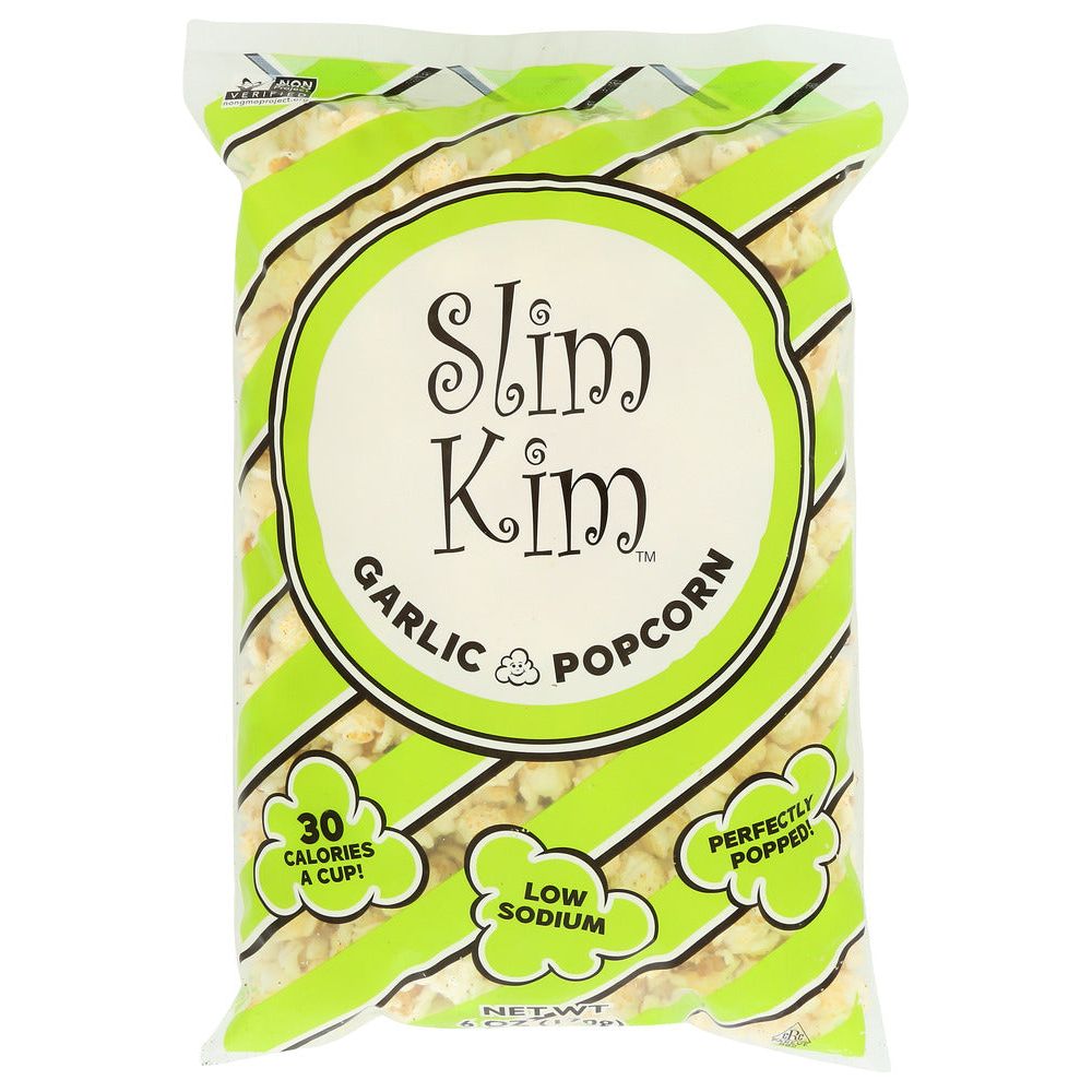 SLIM KIM: Garlic Popcorn, 6 oz