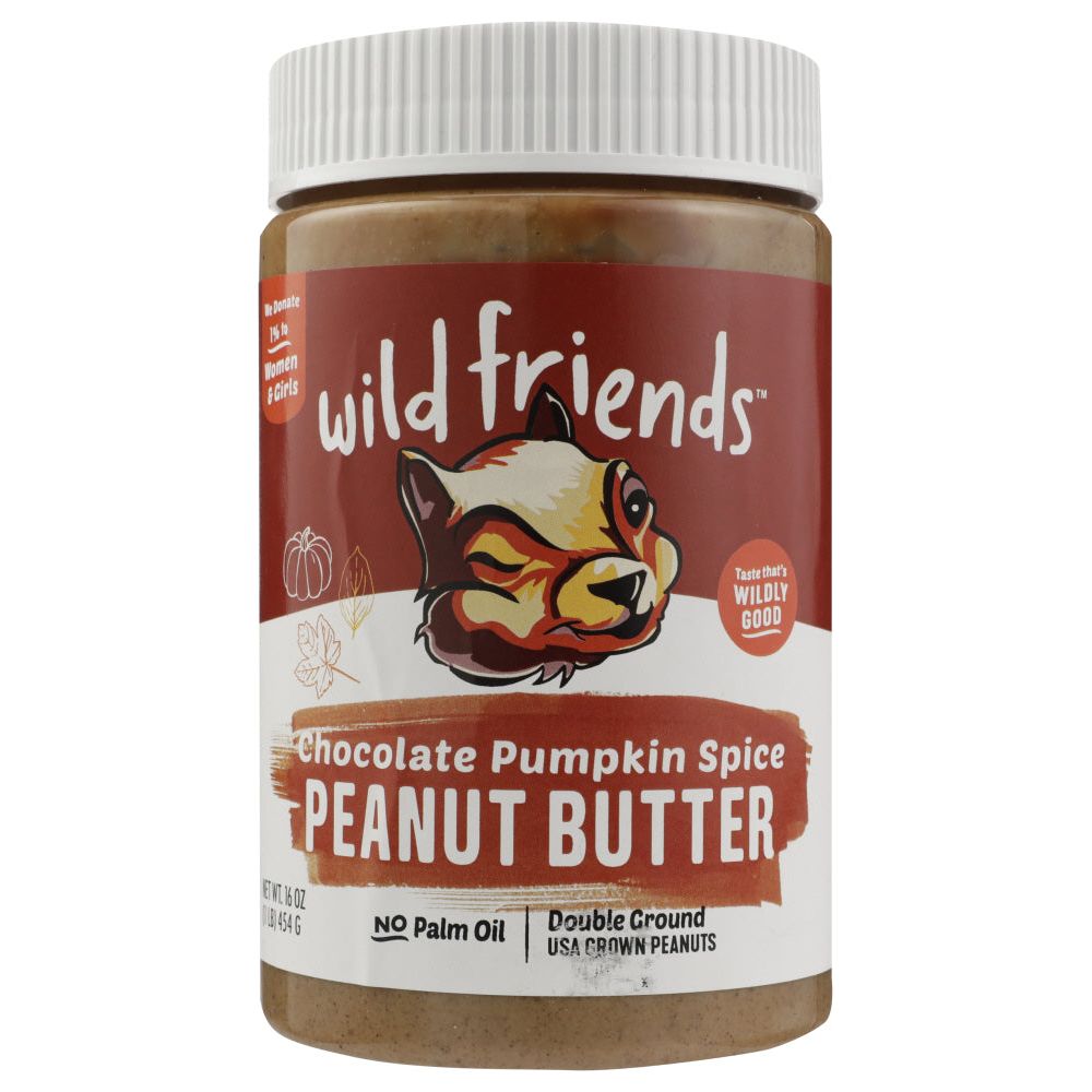 WILD FRIENDS: Chocolate Pumpkin Spice Peanut Butter, 16 oz