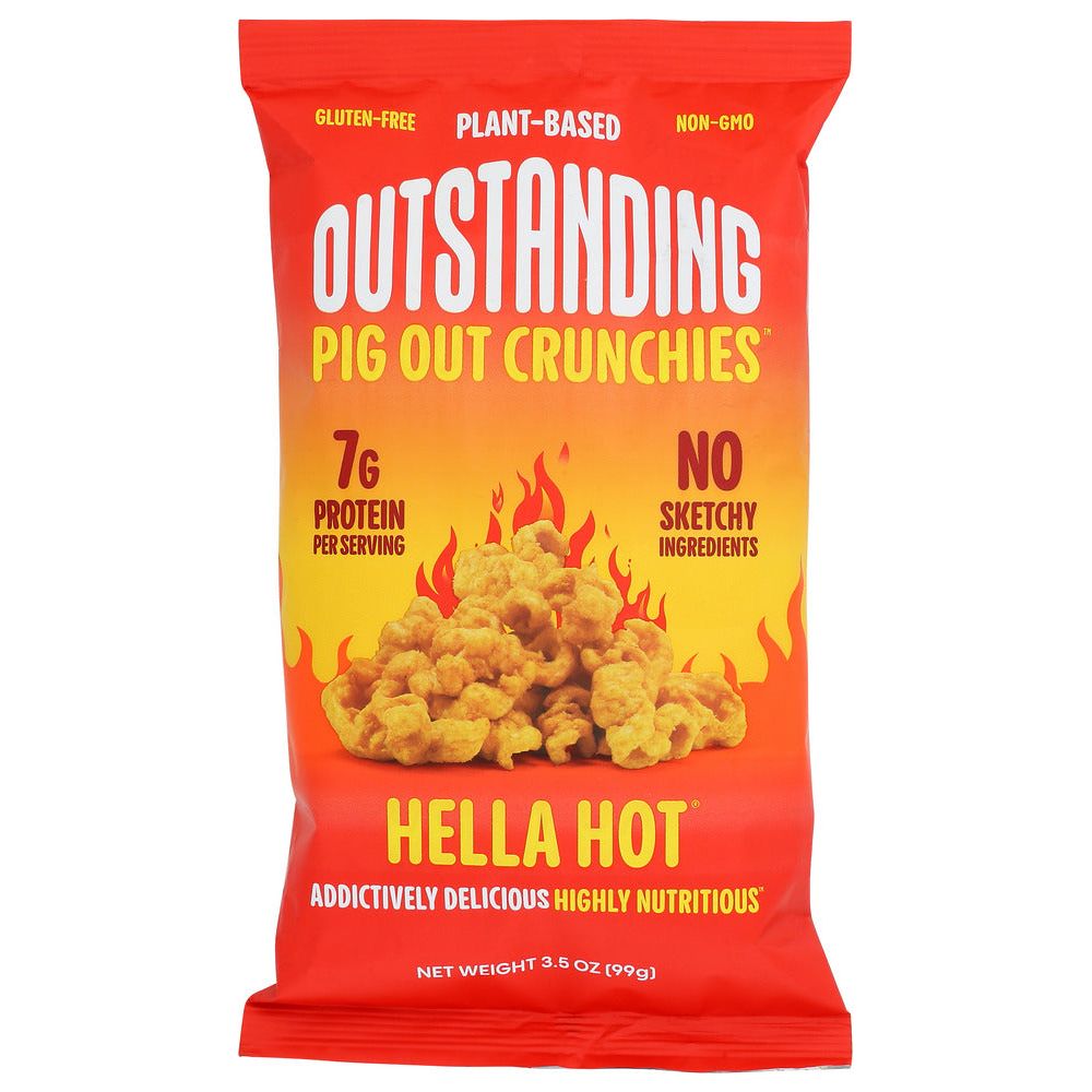 PIGOUT: Vegan Pork Rind Hot, 3.5 oz