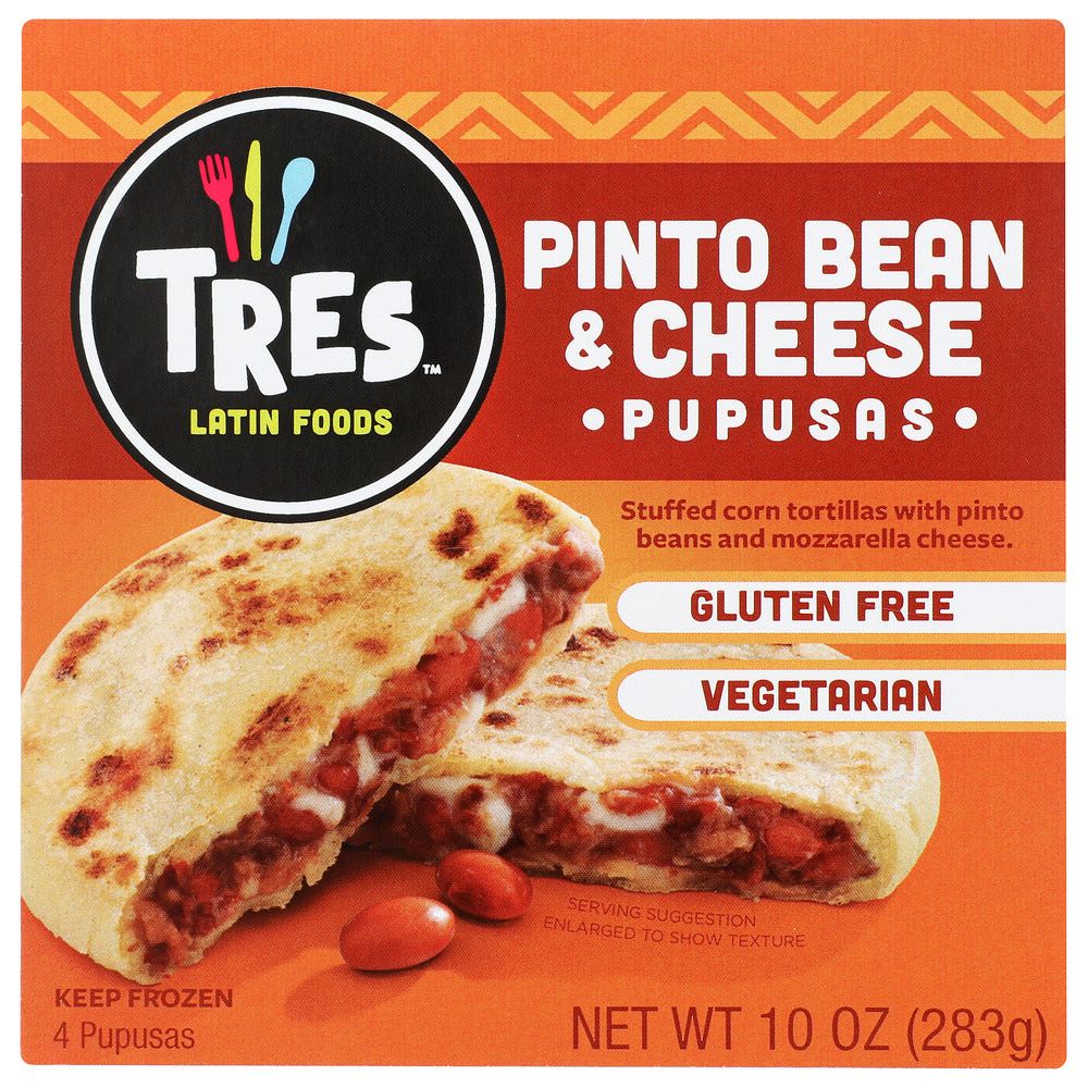 TRES PUPUSAS: Pinto Bean & Cheese, 10 oz