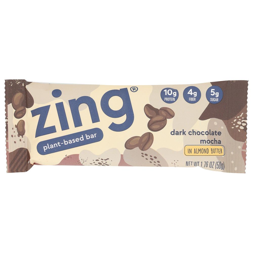 ZING BARS: Dark Chocolate Mocha Bar, 1.76 oz