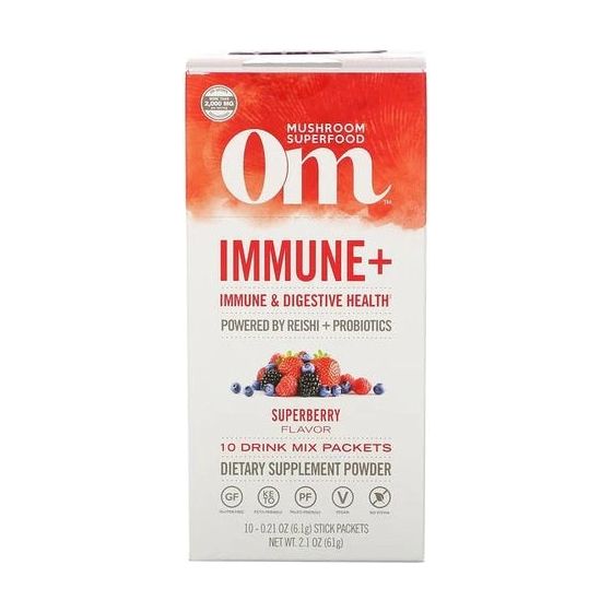 OM ORGANIC MUSHROOM NUTRITION: Immune Plus Superfood Drink Stick, 2.1 oz