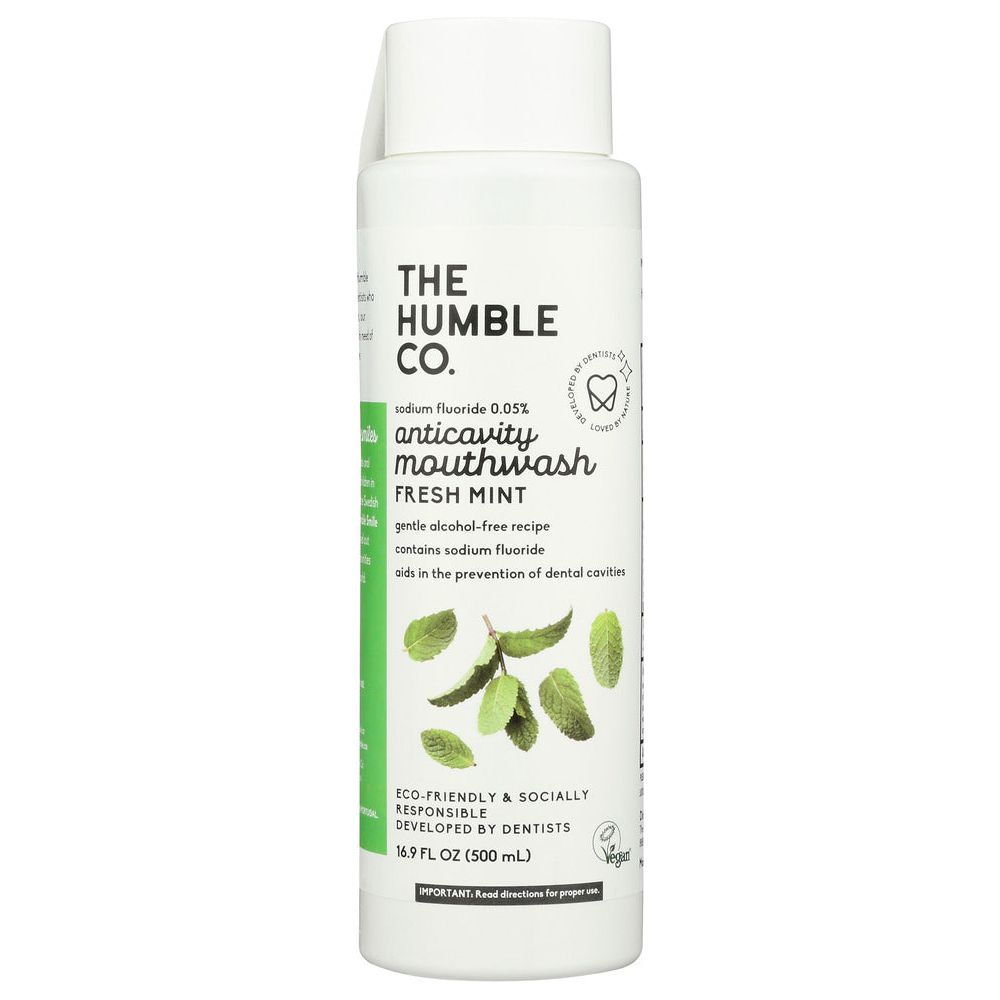 THE HUMBLE CO: Fresh Mint Anticavity Mouthwash, 16.9 fo