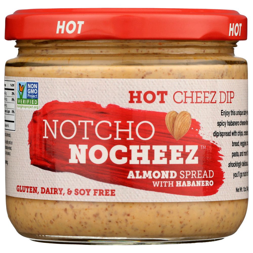 THE HAPPY VEGAN: Notcho Nocheez Almond Spread With Habanero Hot Cheez Dip, 12 oz