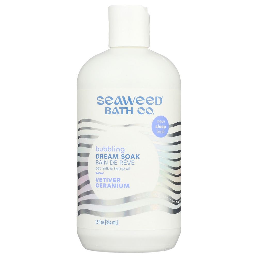 SEAWEED BATH COMPANY: Bubbling Dream Soak Vetiver Geranium, 12 oz