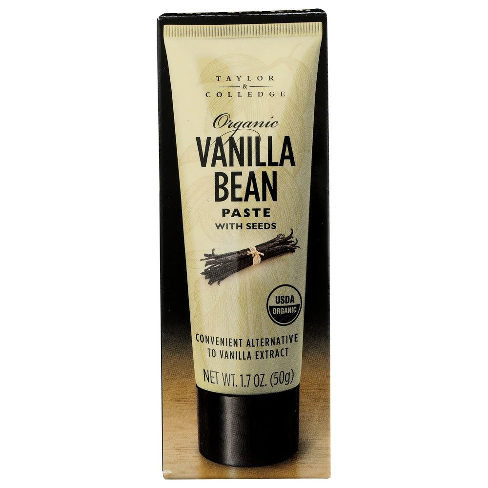 TAYLOR & COLLEDGE: Organic Vanilla Bean Paste with Seeds, 1.7 oz