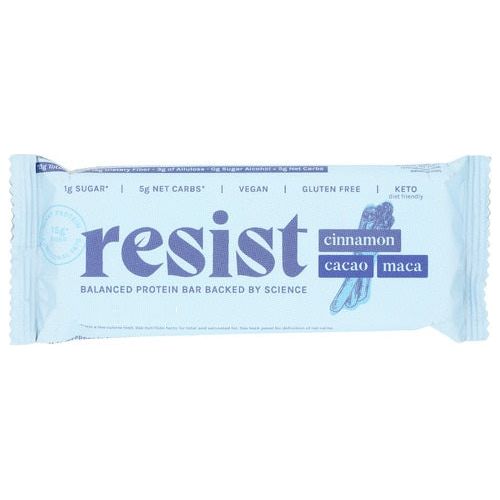 RESIST: Cinnamon Cacao Maca Protein Bar, 50 gm