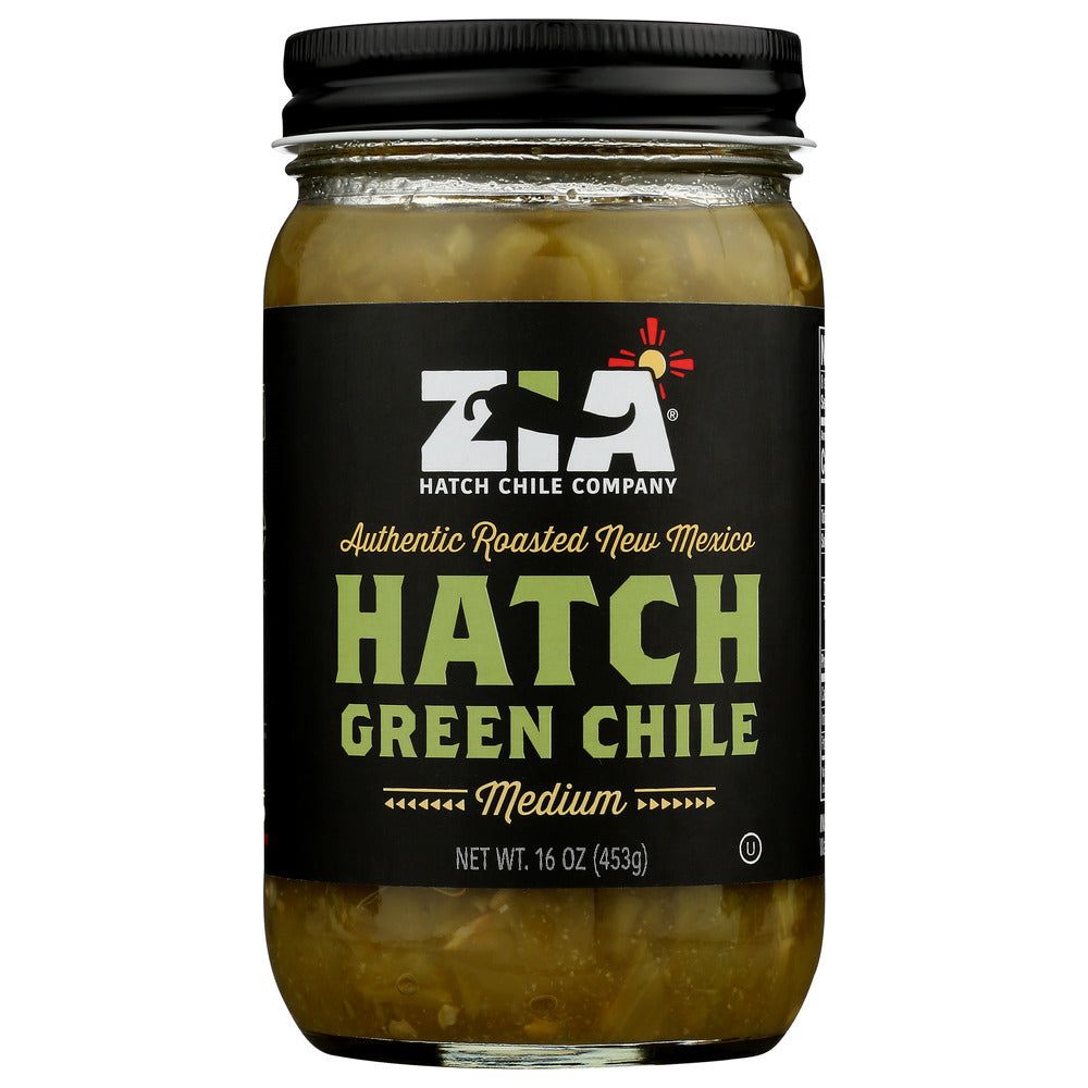 ZIA HATCH CHILE COMPANY: Hatch Green Chile Medium, 16 oz