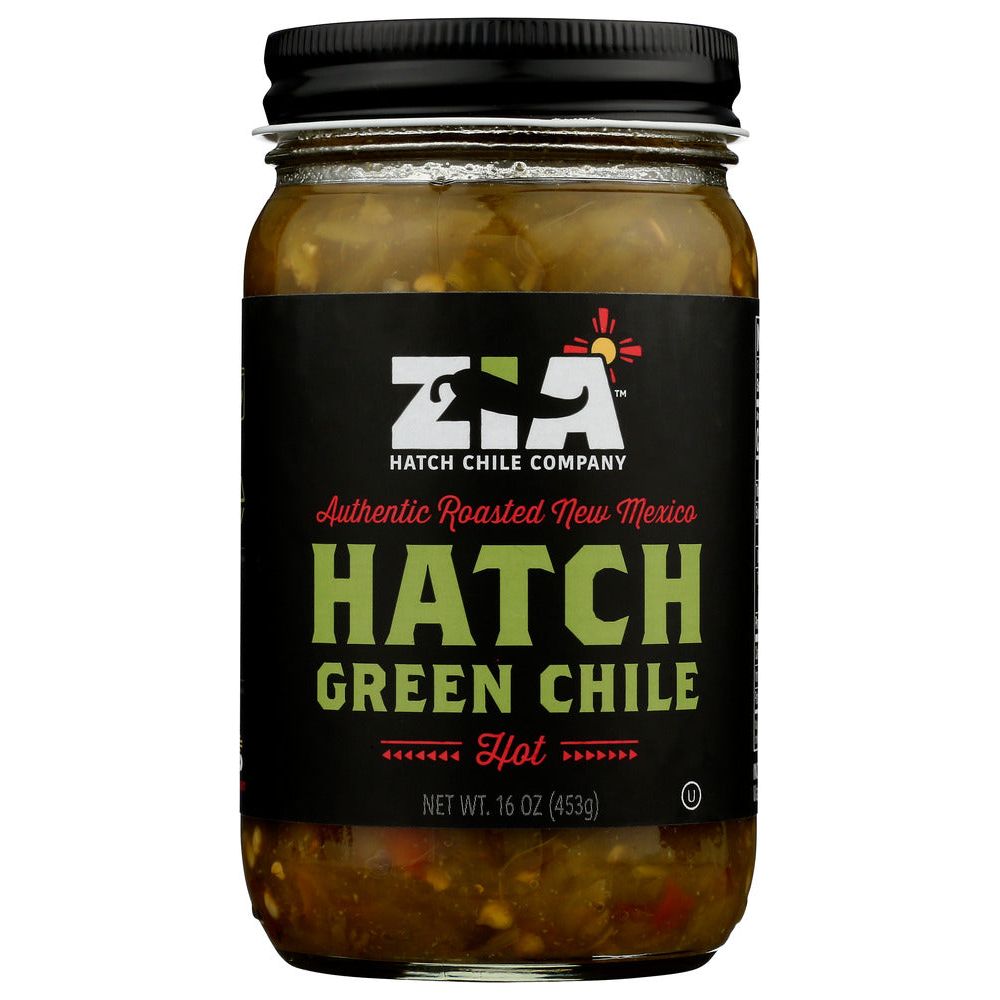 ZIA HATCH CHILE COMPANY: Hatch Green Chile Hot, 16 oz