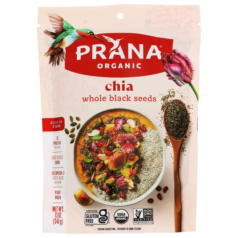 PRANA: Chia Black Whole Org, 12 oz