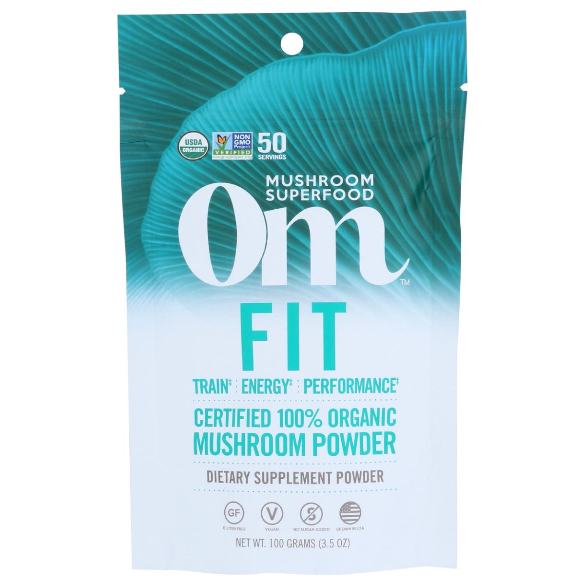 OM ORGANIC MUSHROOM NUTRITION: Om Fit Mushroom Superfood Powder, 100 gm