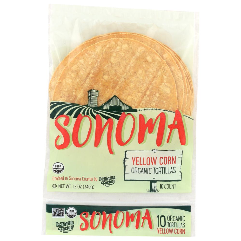 SONOMA: Yellow Corn Organic Tortillas, 12 oz