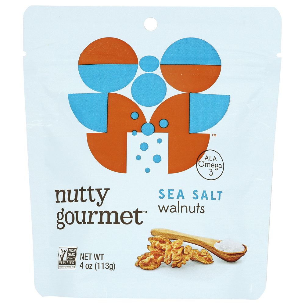 THE NUTTY GOURMET: Sea Salt Walnuts, 4 oz