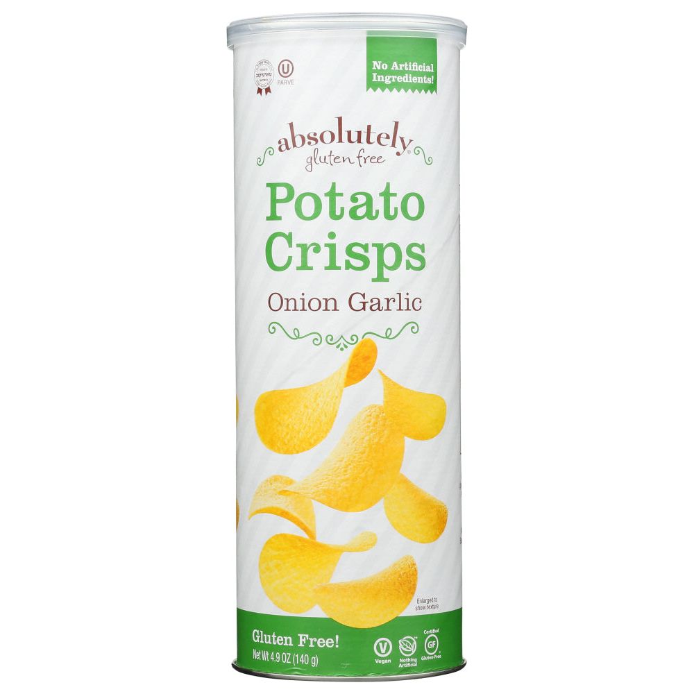ABSOLUTELY GLUTEN FREE: Onion Garlic Potato Crisps, 4.9 oz - #tag1# - #tag2#