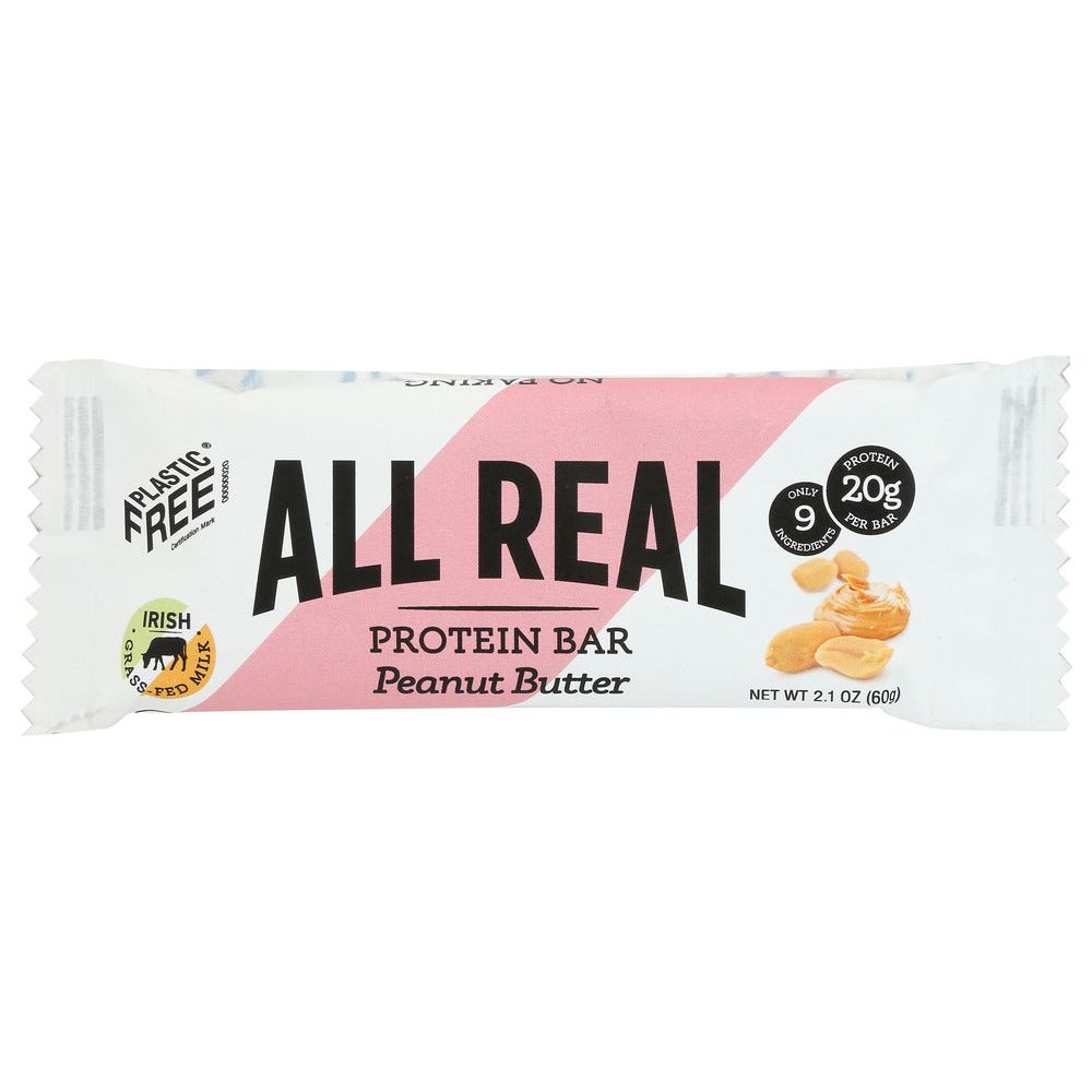 ALL REAL NUTRITION: Peanut Butter Protein Bar, 2.1 oz - #tag1# - #tag2#