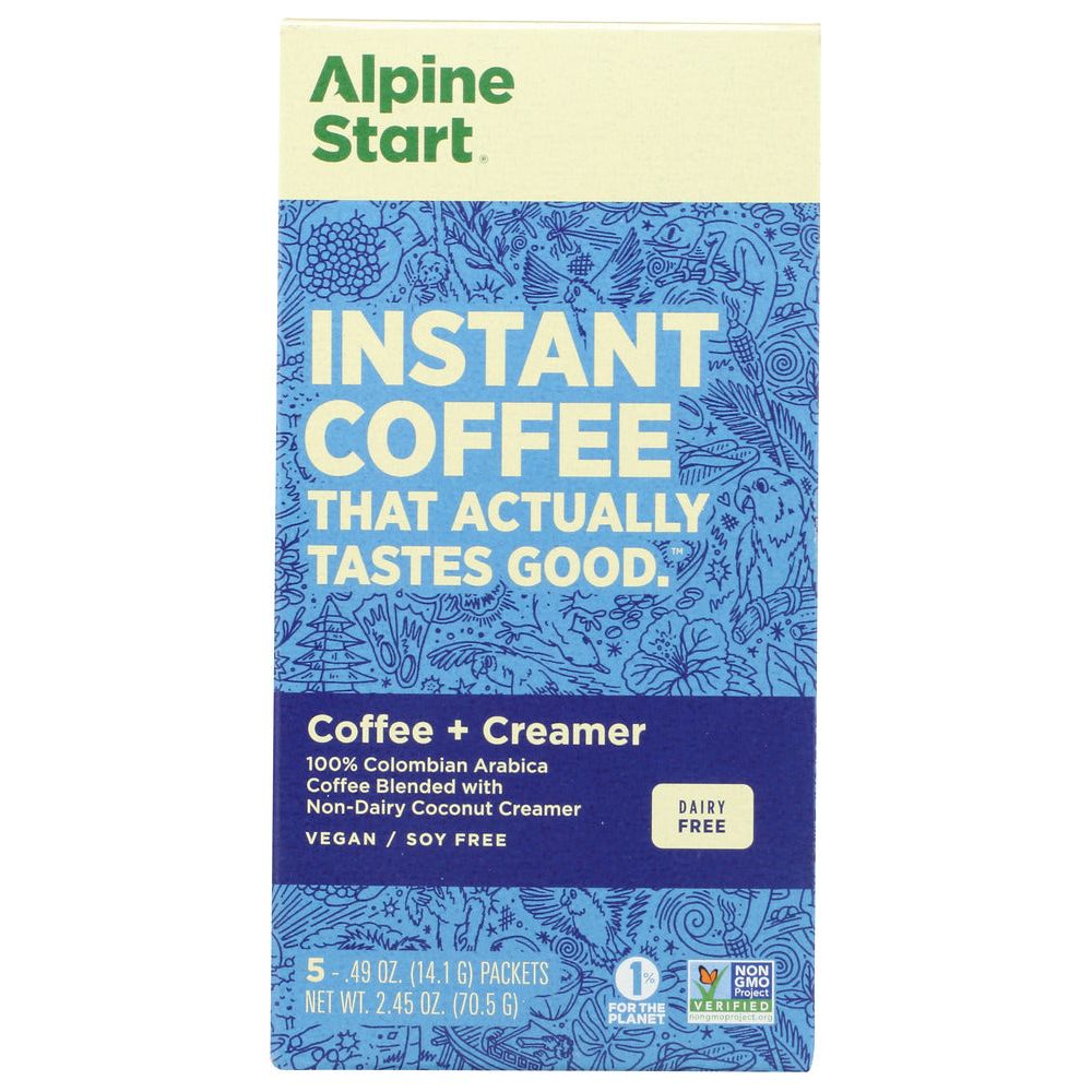 ALPINE START: Instant Coffee With Coconut Creamer, 3.72 oz - #tag1# - #tag2#