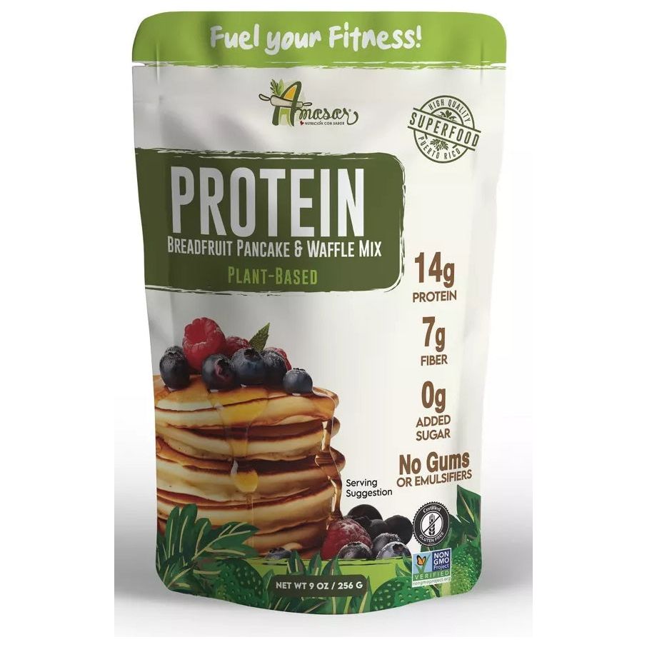 AMASAR: Protein Breadfruit Pancake and Waffle Mix, 9 oz - #tag1# - #tag2#