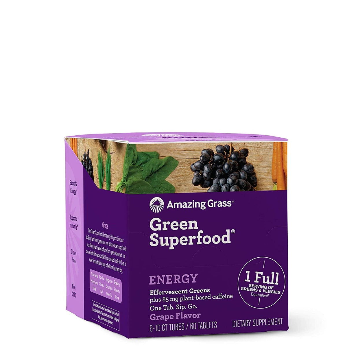 AMAZING GRASS: Green Superfood Effervescent Greens Grape Flavor, 1 bx - #tag1# - #tag2#