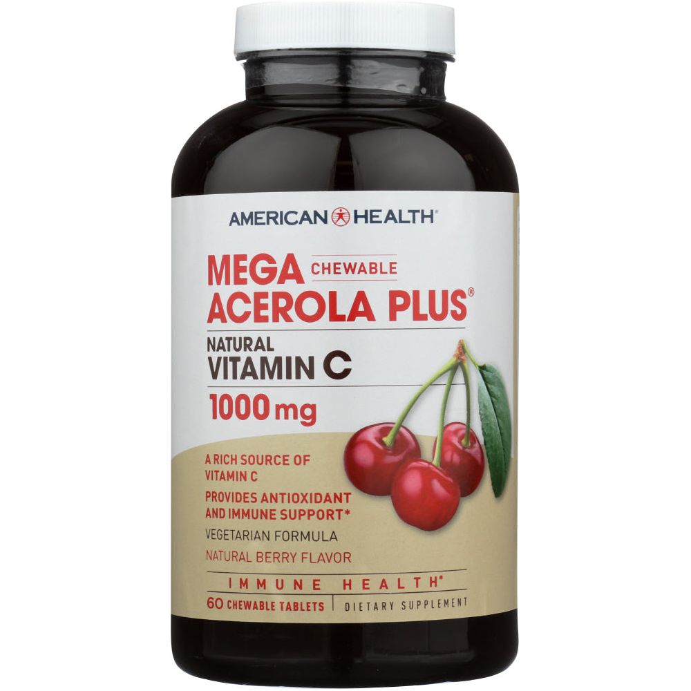 AMERICAN HEALTH: Mega Acerola 1000 mg, 60 tb - #tag1# - #tag2#