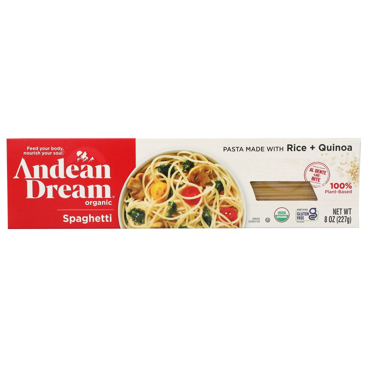 ANDEAN DREAM: Organic Spaghetti Pasta, 8 oz - Sunshine Co Op. - #tag1# - #tag2# - #tag3# - #tag4#