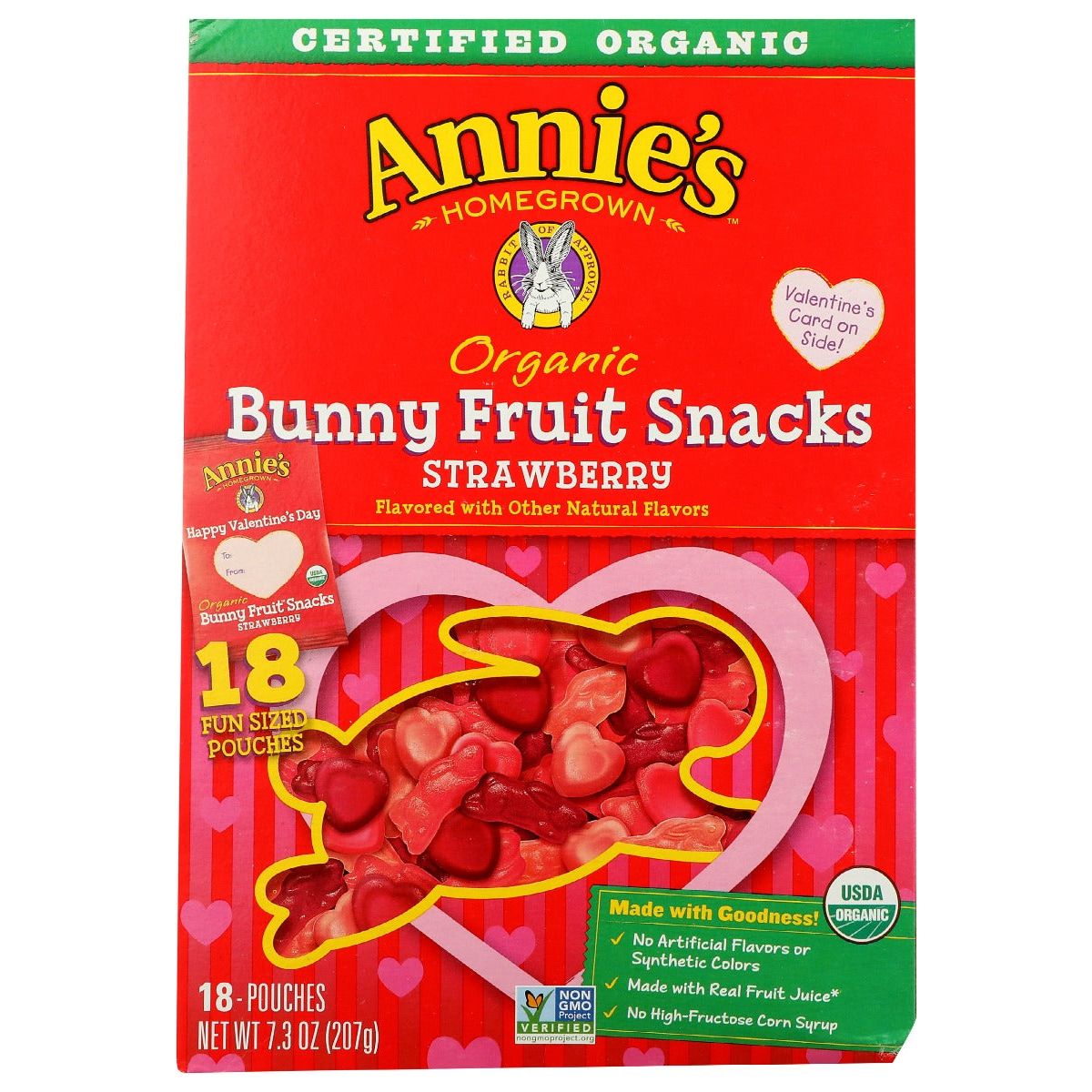 ANNIES HOMEGROWN: Fruit Snck Valentines Day, 7.3 oz - #tag1# - #tag2#