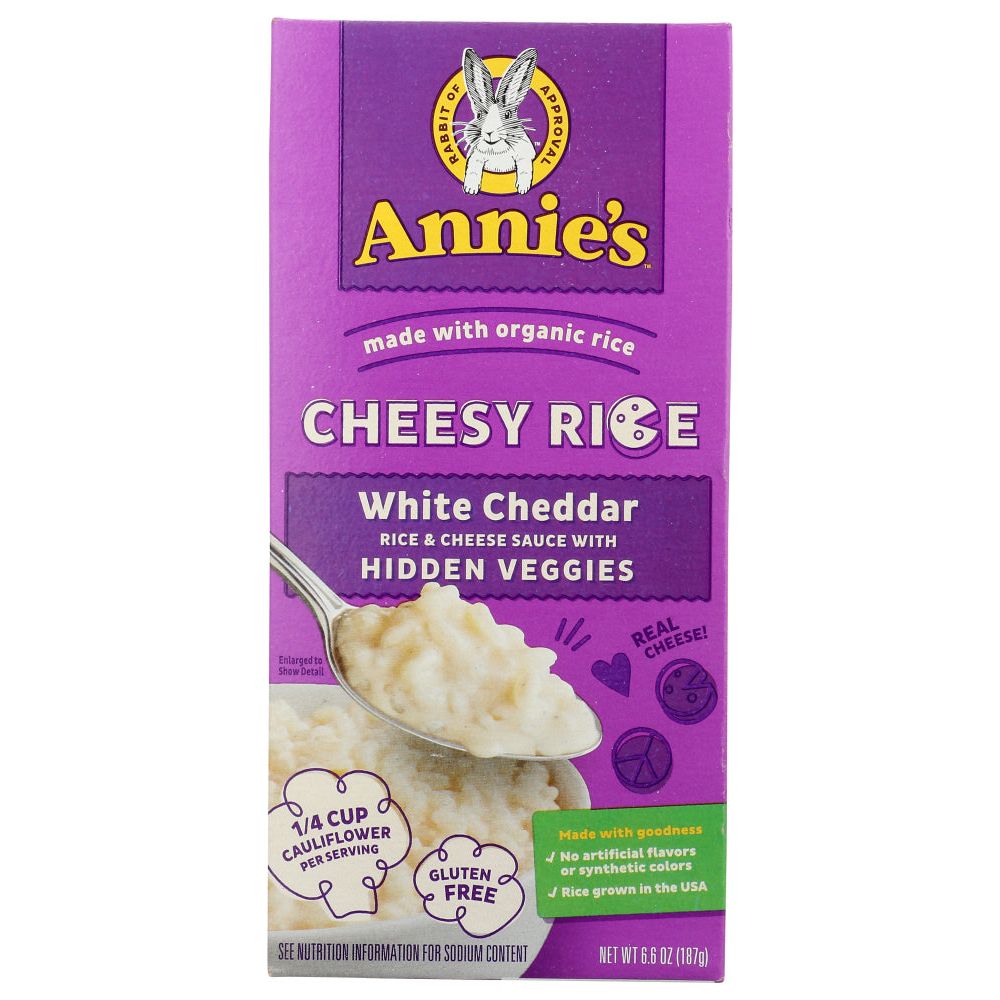 ANNIES HOMEGROWN: Rice Cheesy White Cheddar, 6.6 oz - #tag1# - #tag2#
