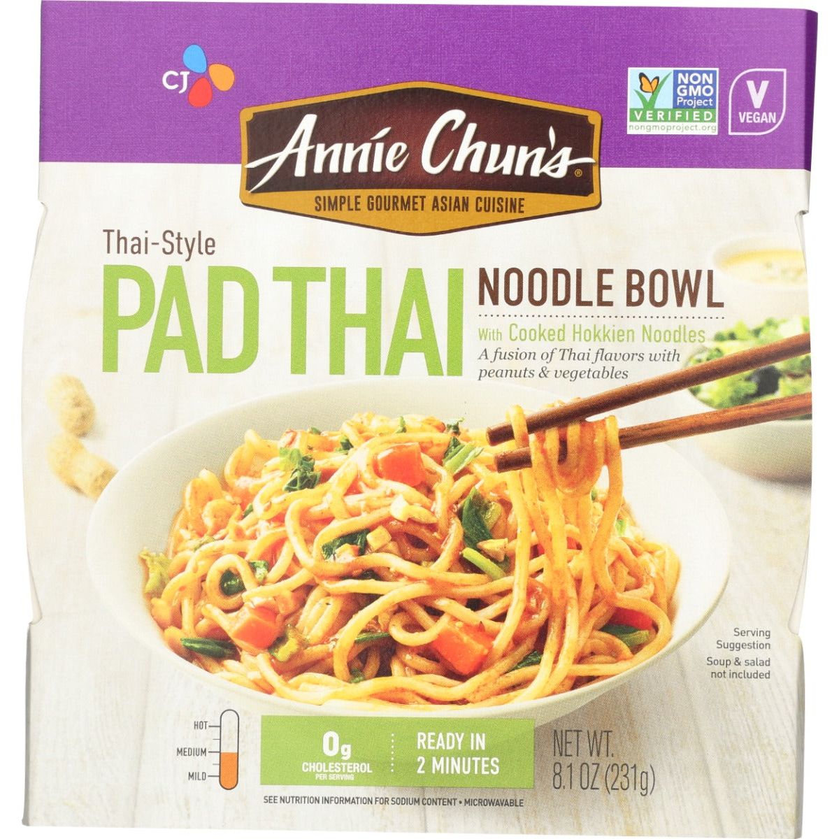 ANNIE CHUNS: Thai Style Pad Thai Noodle Bowl, 8.1 oz - #tag1# - #tag2#