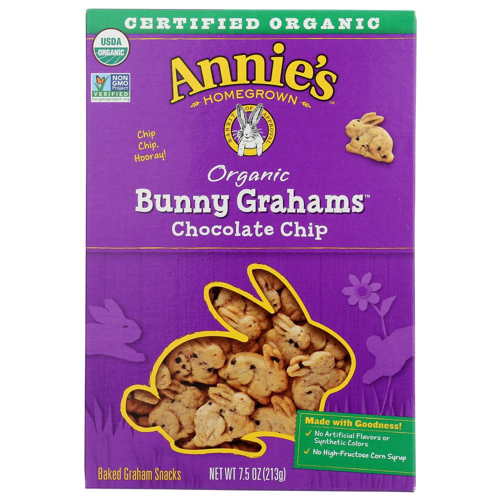 ANNIE'S HOMEGROWN: Bunny Grahams Chocolate Chip, 7.5 oz - #tag1# - #tag2#