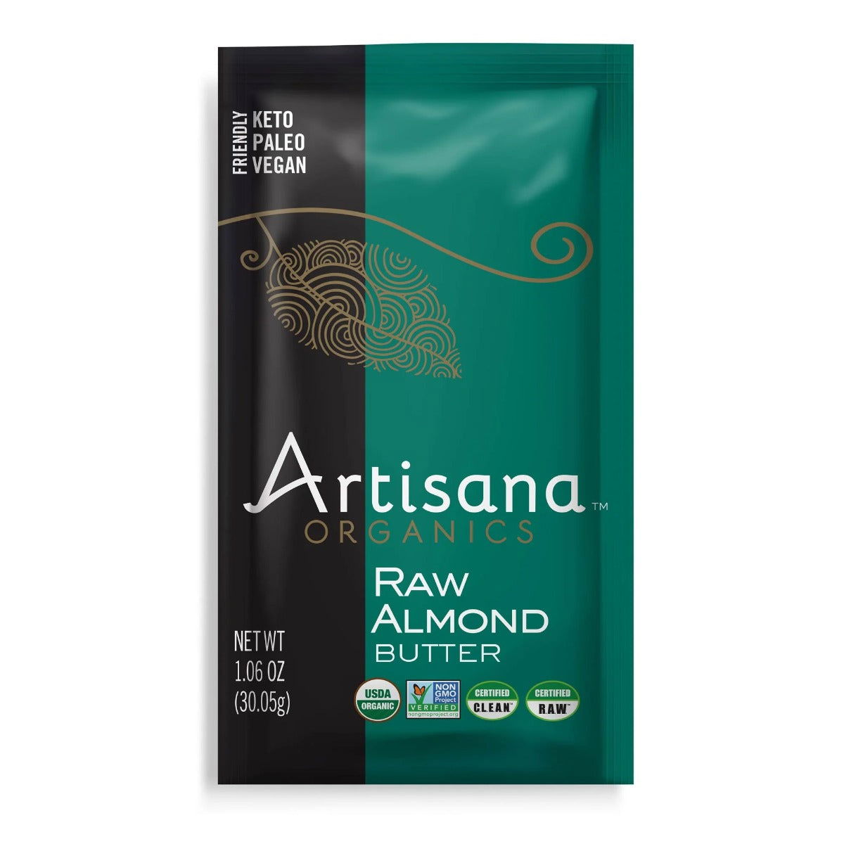 ARTISANA: Organic Raw Almond Butter Squeeze Pack, 1.06 oz - Sunshine Co Op. - #tag1# - #tag2# - #tag3# - #tag4#
