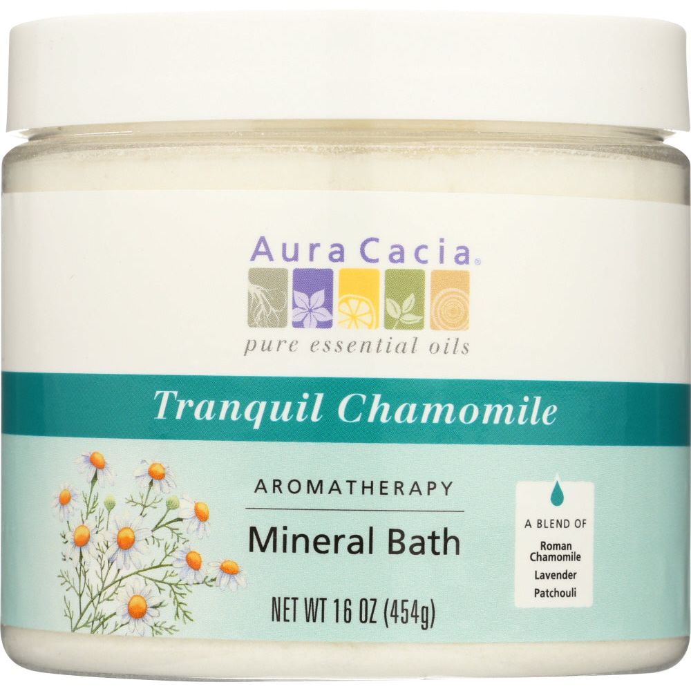 AURA CACIA: Aromatherapy Mineral Bath Tranquil Chamomile, 16 Oz - #tag1# - #tag2#
