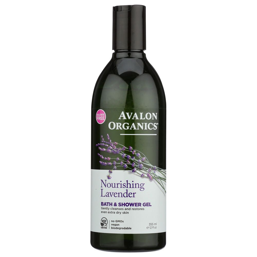 AVALON ORGANICS: Bath & Shower Gel Lavender, 12 oz - #tag1# - #tag2#