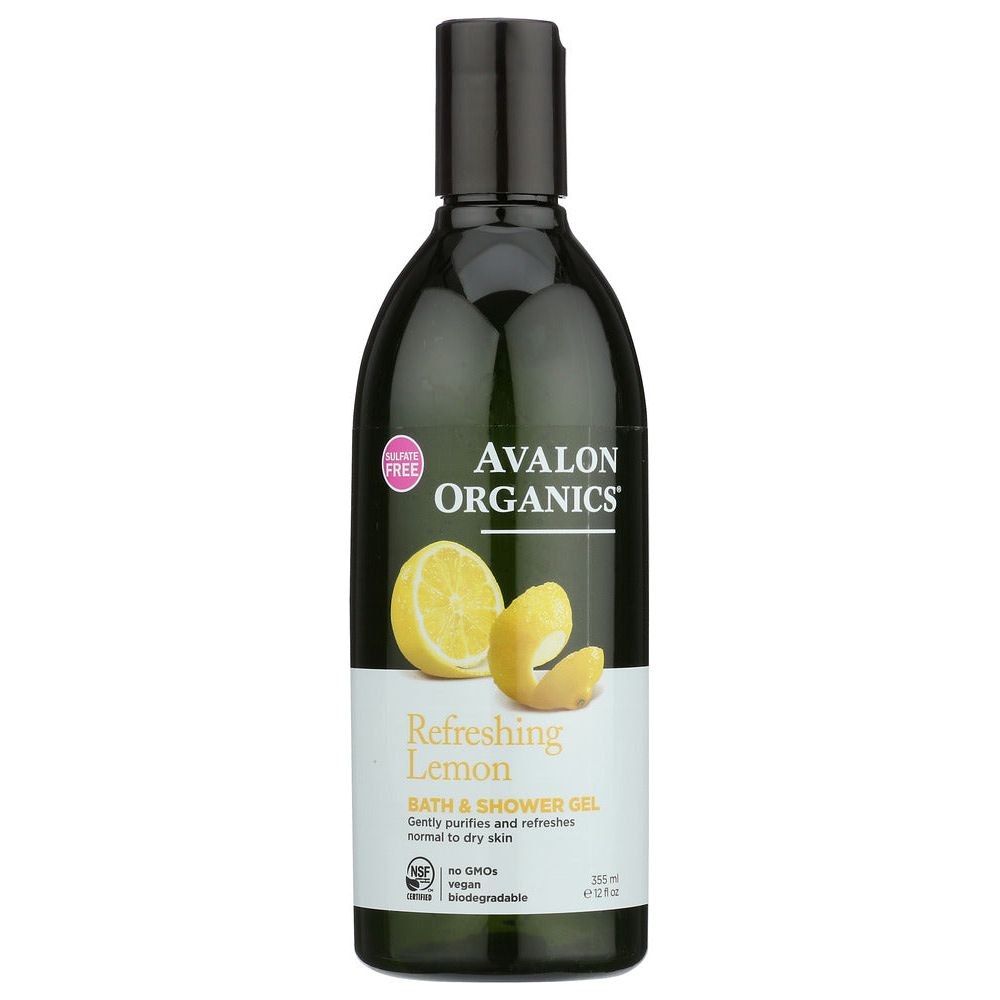 AVALON ORGANICS: Bath & Shower Gel Lemon, 12 oz - #tag1# - #tag2#