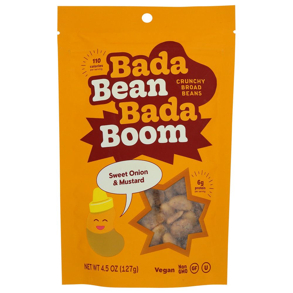 BADA BEAN BADA BOOM: Snack Bean Swt Onin Mstrd, 4.5 oz - #tag1# - #tag2#