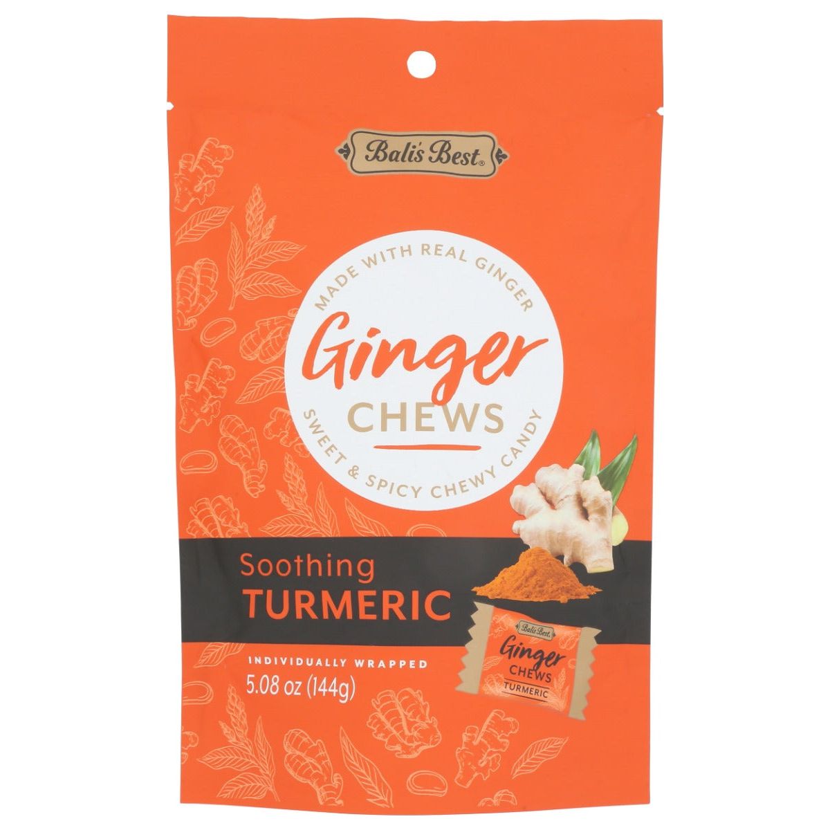 BALIS BEST: Soothing Turmeric Ginger Chews, 5.08 oz - #tag1# - #tag2#