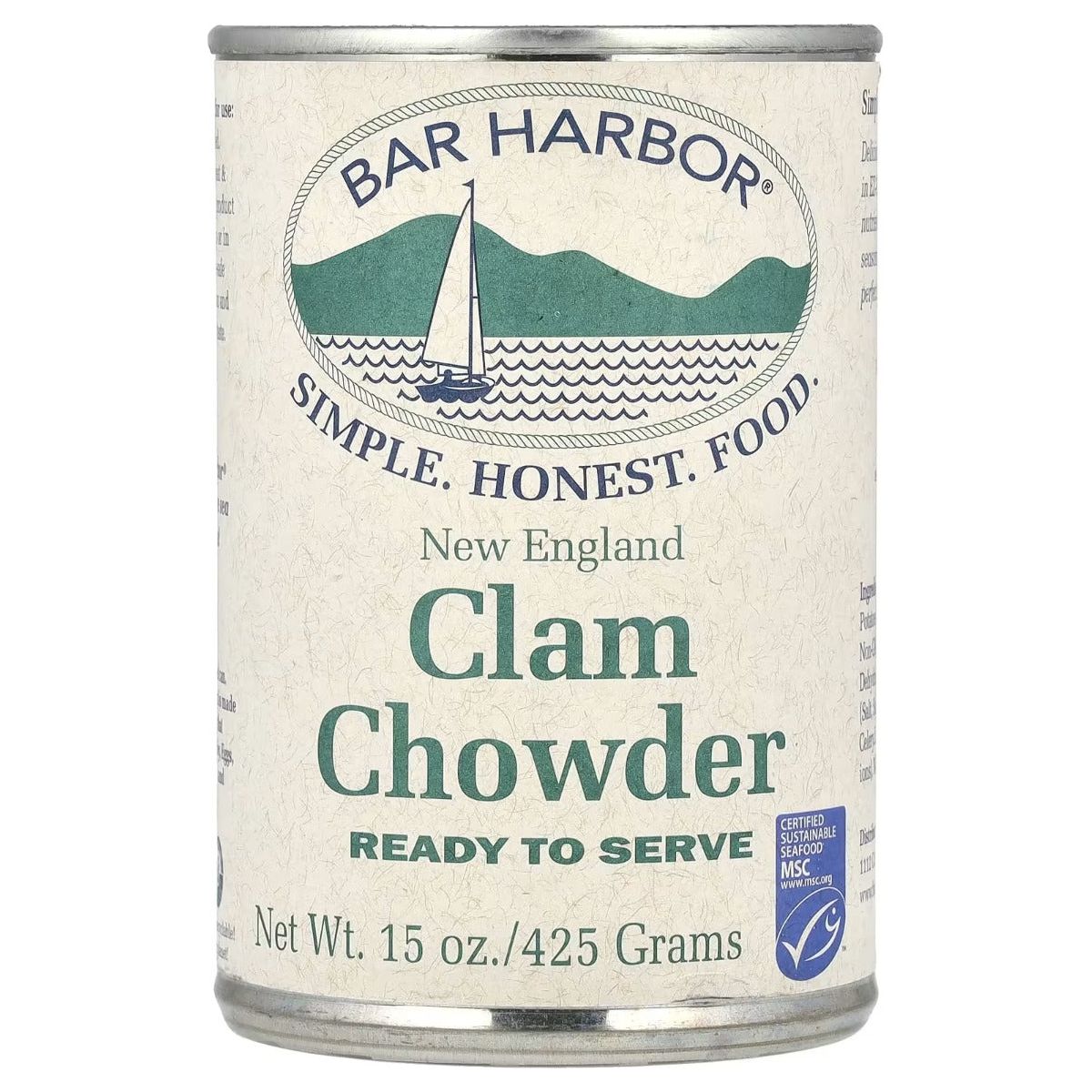 BAR HARBOR: Soup Chowder Clam New England Ready To Served, 15 oz - #tag1# - #tag2#
