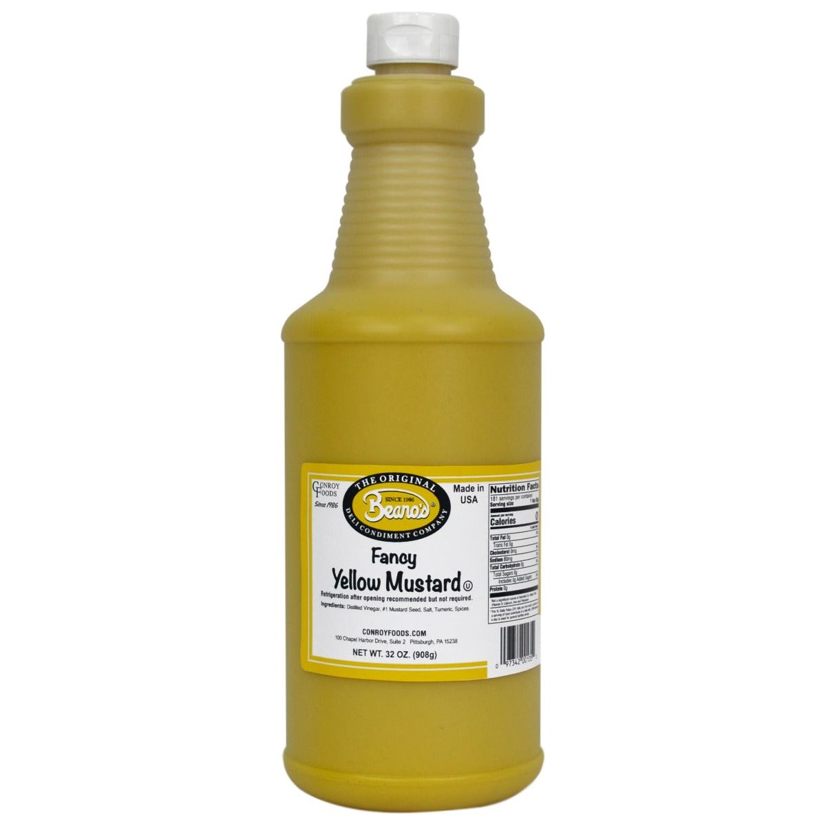 BEANOS: Fancy Yellow Mustard, 32 oz - #tag1# - #tag2#