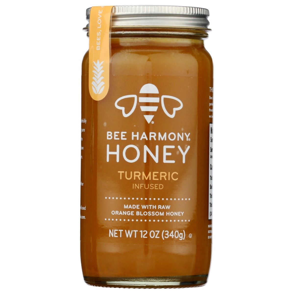 BEE HARMONY: Turmeric Infused Honey, 12 oz - #tag1# - #tag2#