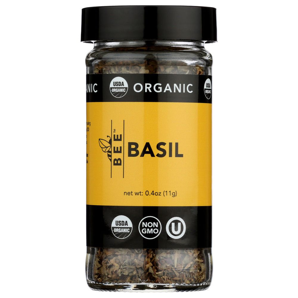 BEE SPICES: Basil Org, 0.4 oz - #tag1# - #tag2#