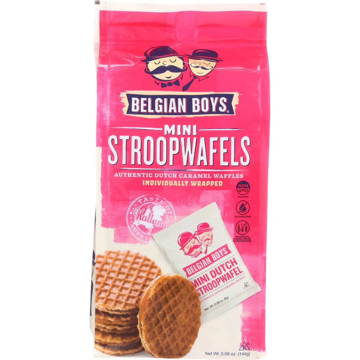 BELGIAN BOYS: Mini Stroopwafels, 5.08 oz - #tag1# - #tag2#