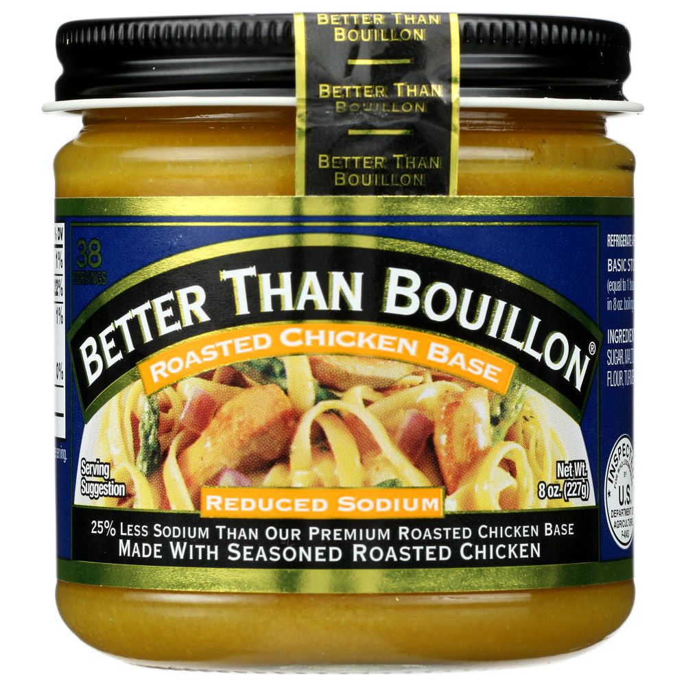 BETTER THAN BOUILLON: Reduced Sodium Roasted Chicken Base, 8 oz - #tag1# - #tag2#