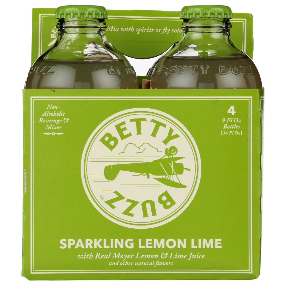 BETTY BUZZ: Sparkling Lemon Lime Bottles 4Pk, 36 fo - #tag1# - #tag2#