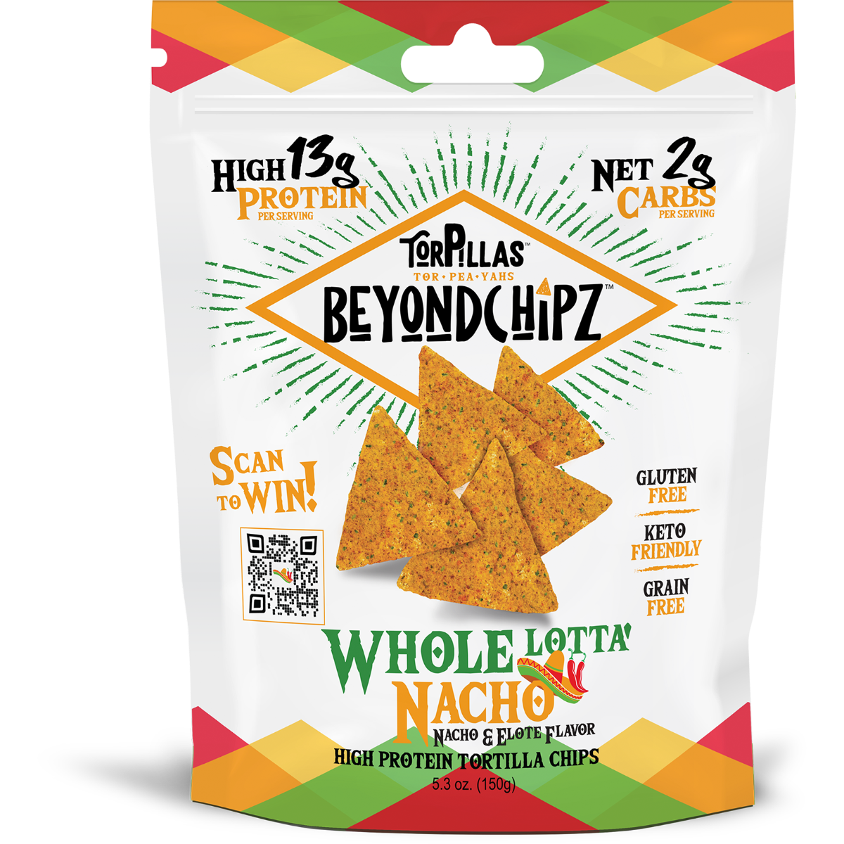BEYONDCHIPZ: Whole Lotta Nacho Chips, 5.3 oz - #tag1# - #tag2#