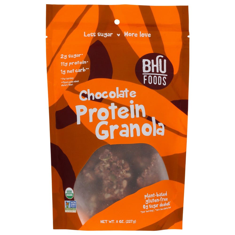 BHU FOODS: Chocolate Protein Granola, 8 oz - #tag1# - #tag2#