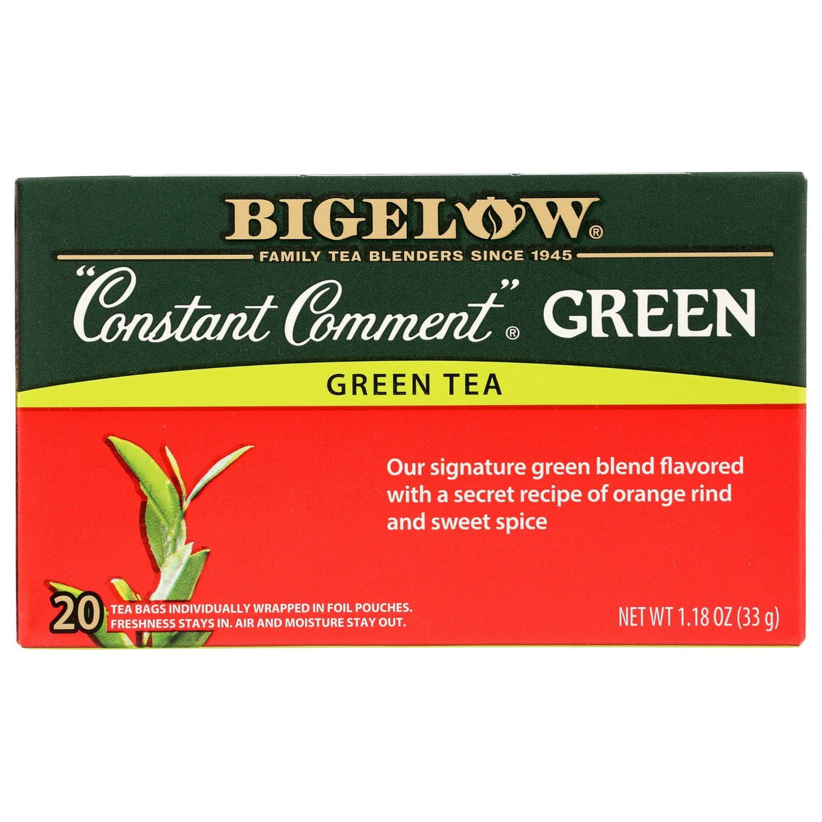 BIGELOW: Constant Comment Green Tea 20Bg, 1.18 oz - #tag1# - #tag2#