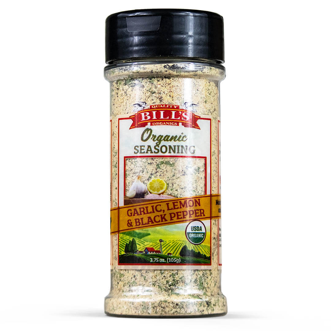 BILLS ORGANICS: Spice Garlic Lemon Pepper, 3.75 oz - #tag1# - #tag2#