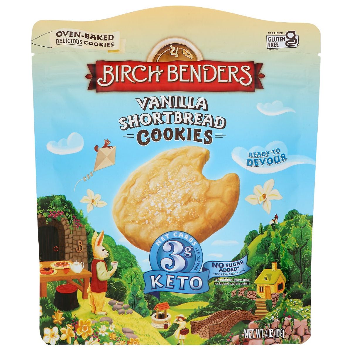 BIRCH BENDERS: Vanilla Shortbread Cookies, 4 oz - #tag1# - #tag2#