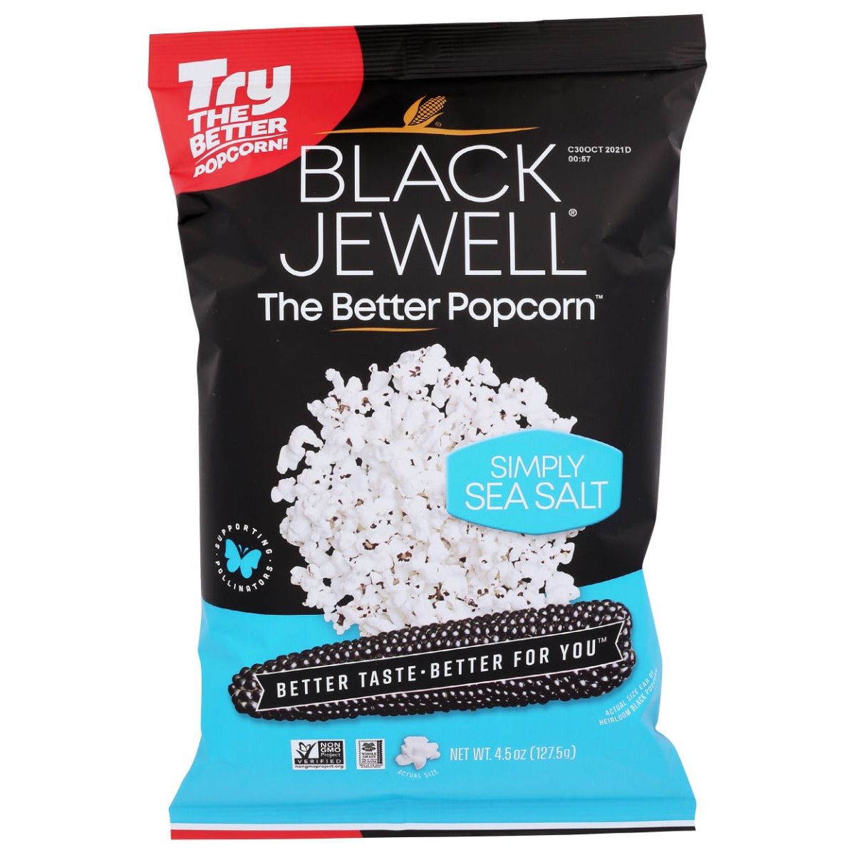 BLACK JEWELL: Simply Sea Salt Popcorn RTE, 4.5 oz - #tag1# - #tag2#